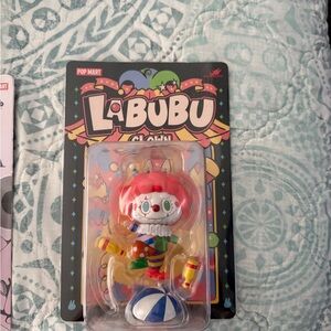 LABUBU Clown Figurine - Red Multicolor Hangcard Authentic by Popmart